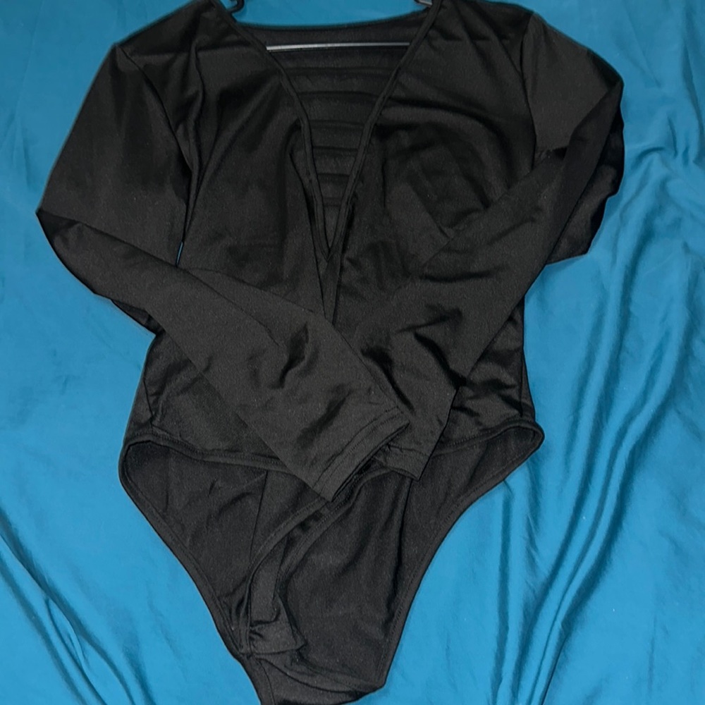 Black one piece suit